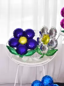 7pcs Flower Shaped Balloon - Multicolor - View 4