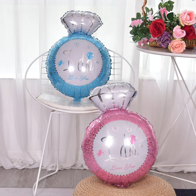 

2pcs Ring Shaped Balloon, Multicolor