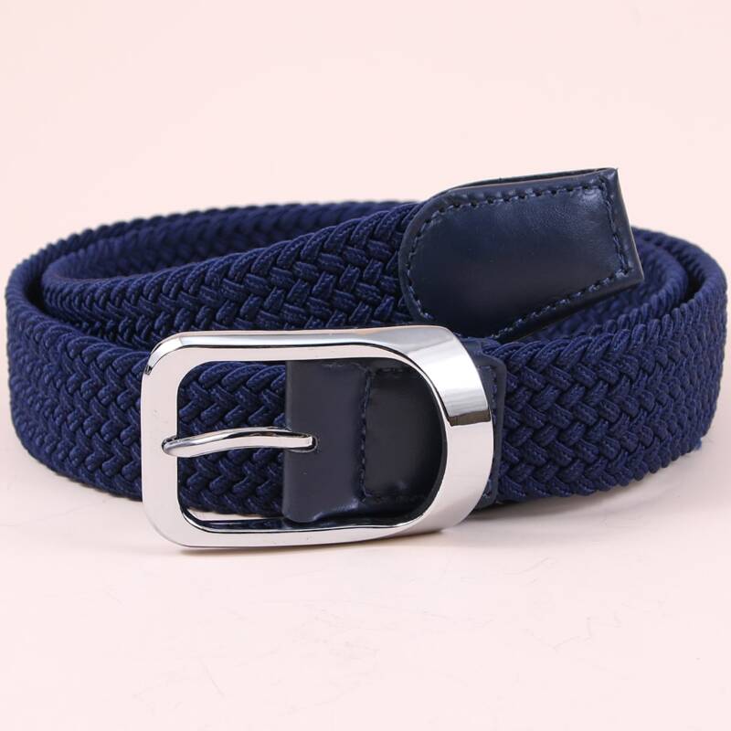 

Guys Simple Woven Belt, Navy blue