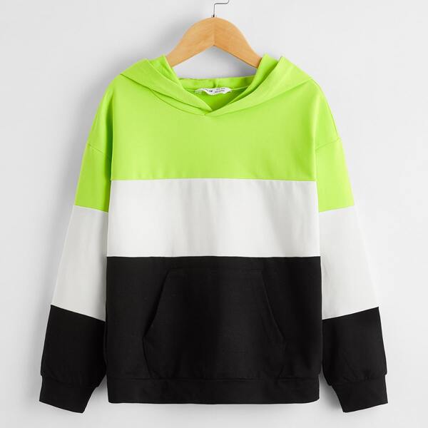 

Boys Color Block Hoodie, Multicolor