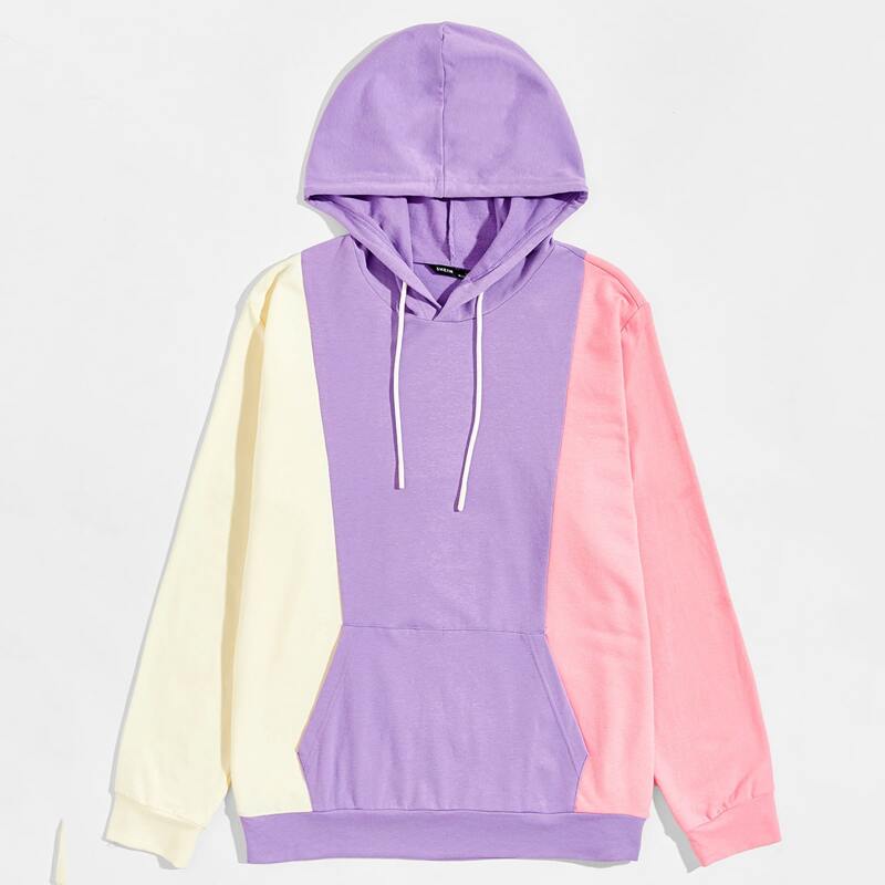 

Guys Pocket Front Colorblock Hoodie, Multicolor