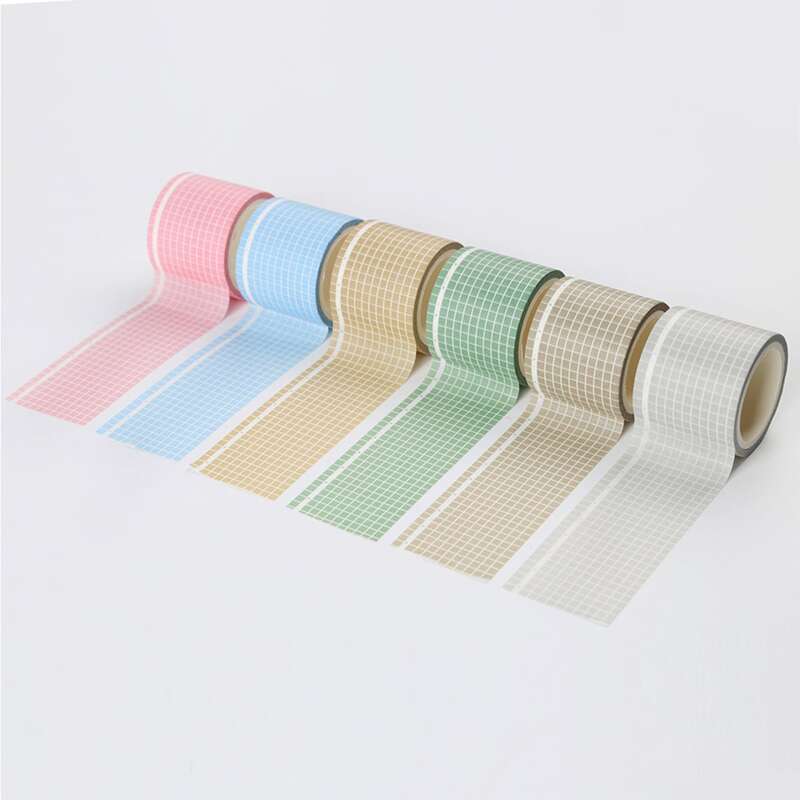 

1roll Plaid Pattern Random Decorative Tape, Multicolor