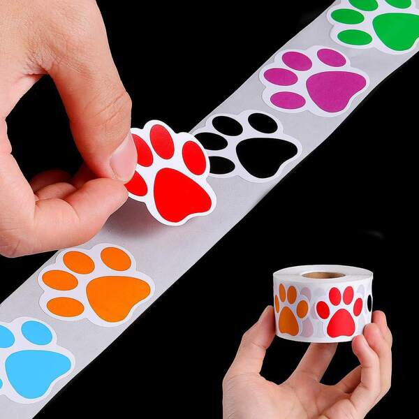 

1roll Claw Pattern Tape Sticker, Multicolor