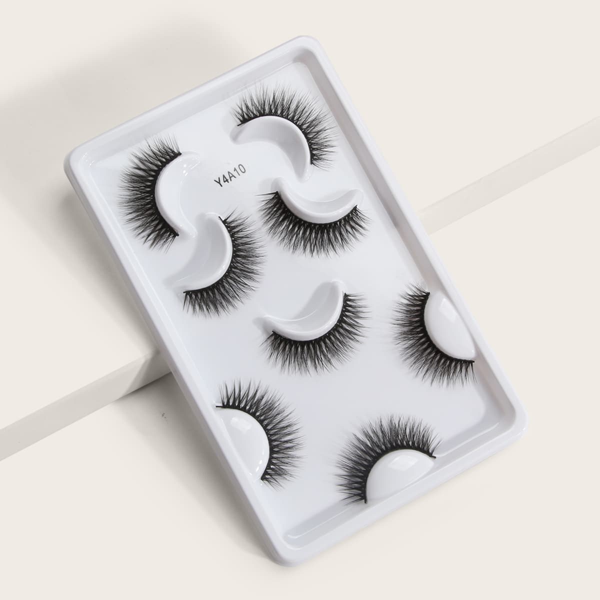 

4pairs 3D Thick False Eyelashes, Black