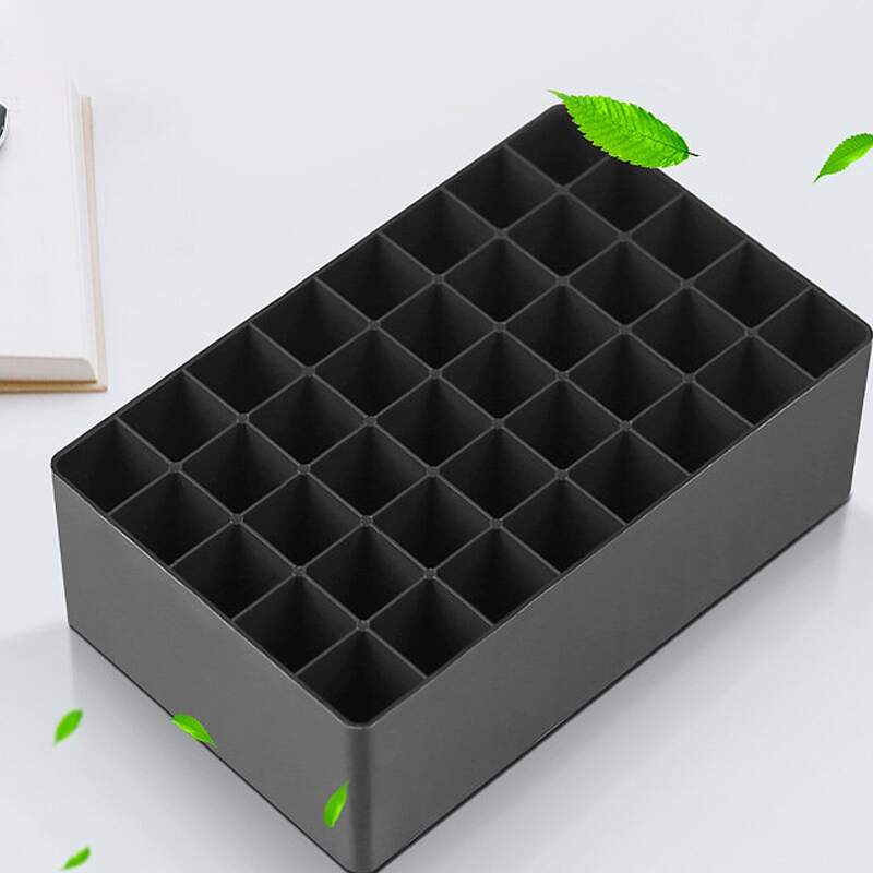 

1pc Multi-grid Random Pen Holder, Multicolor