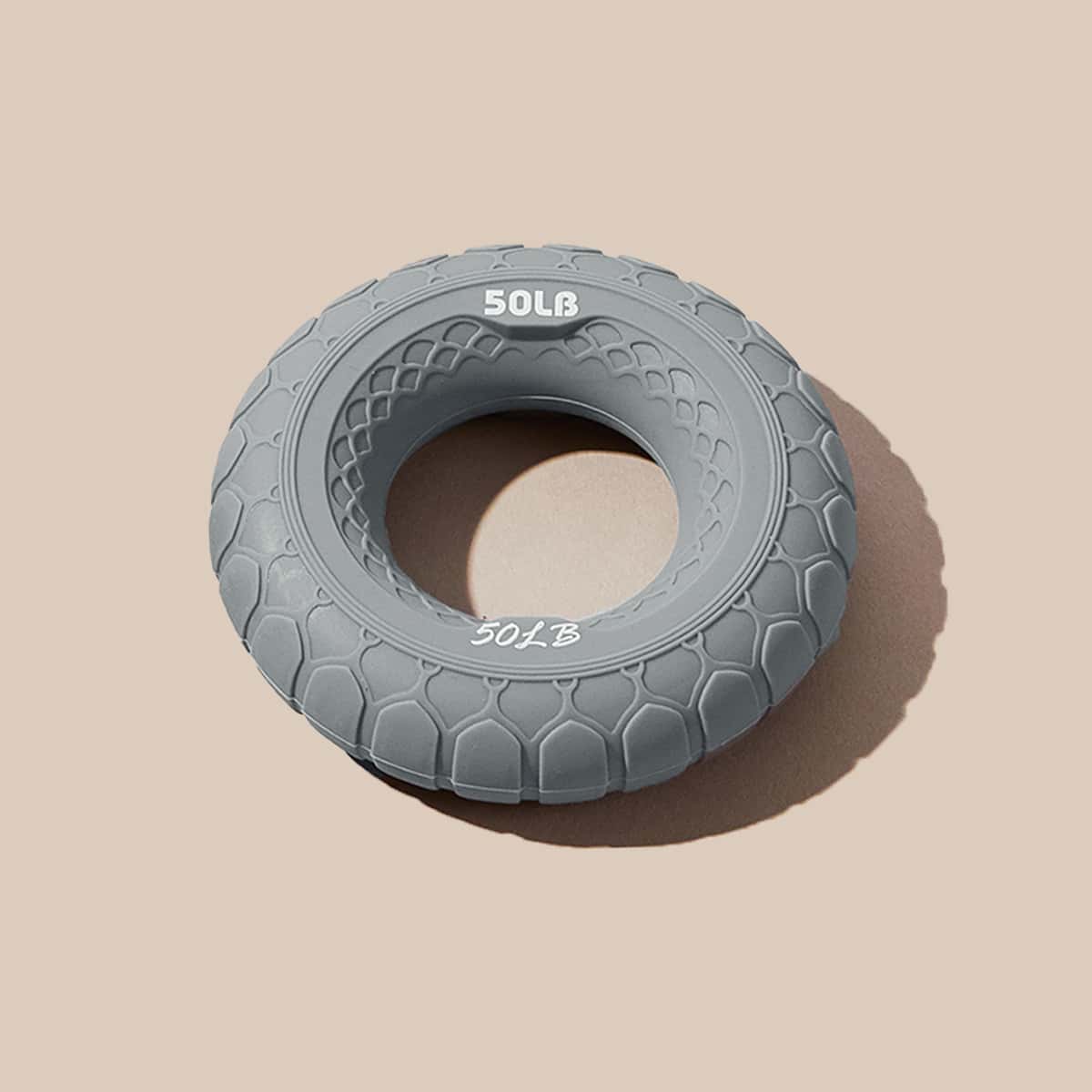 

1pc Round Silicone Hand Gripper, Grey