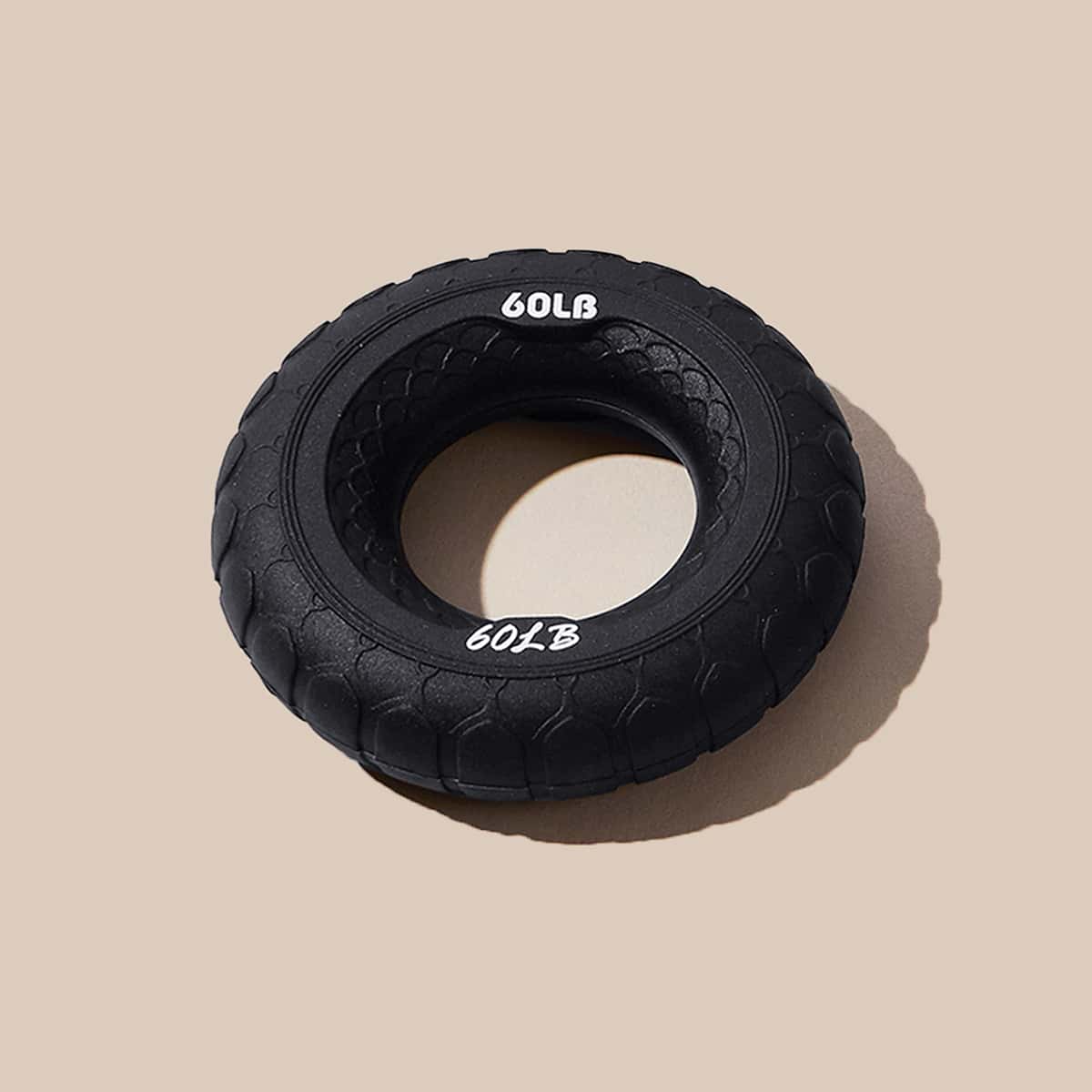 

1pc Round Silicone Hand Gripper, Black