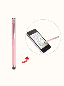 1入組水鑽裝飾觸控筆 - 粉色 - 查看 1