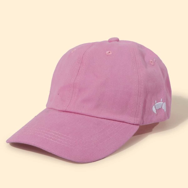 

Girls Embroidery Baseball Cap, Pink
