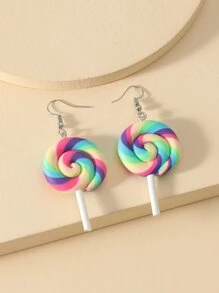 Lollipop Drop Earrings - Multicolor - View 2
