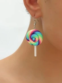 Lollipop Drop Earrings - Multicolor - View 3