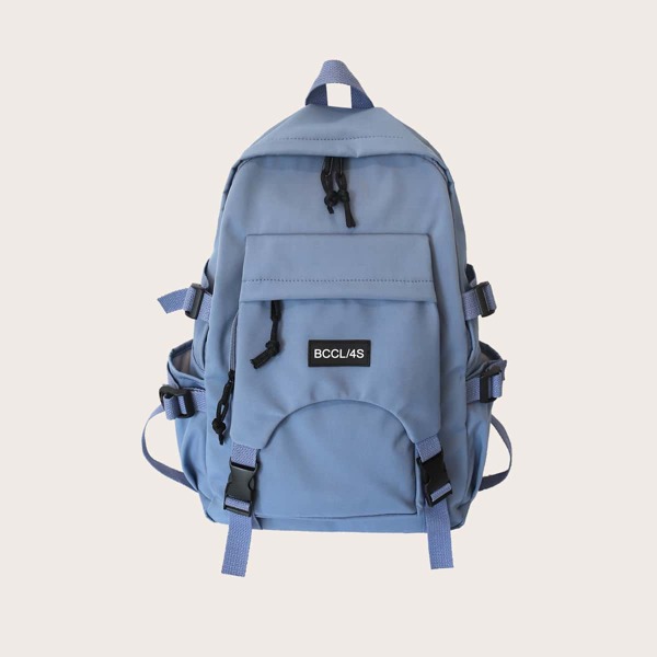 

Men Pocket Side Backpack, Blue