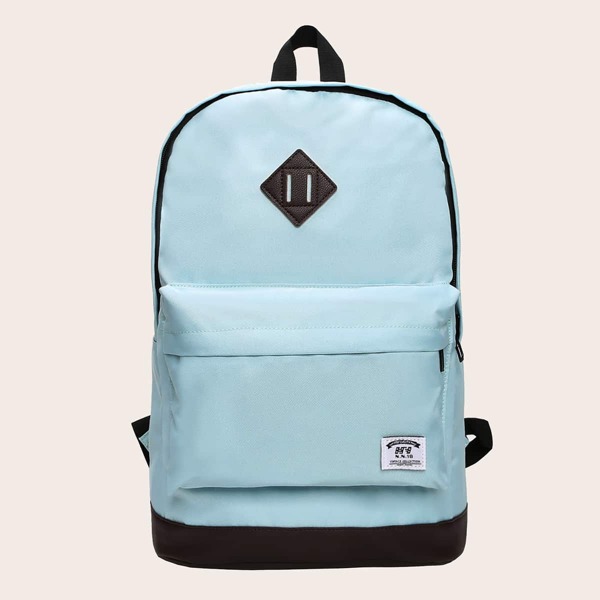 

Pocket Front Backpack, Baby blue