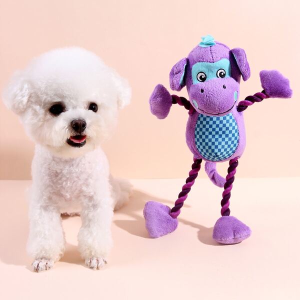 

1pc Dog Cartoon Toy, Purple