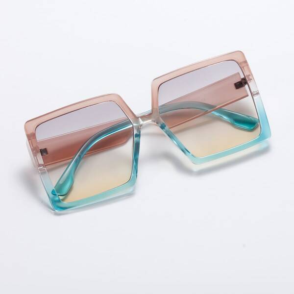 

Acrylic Frame Ombre Lens Sunglasses