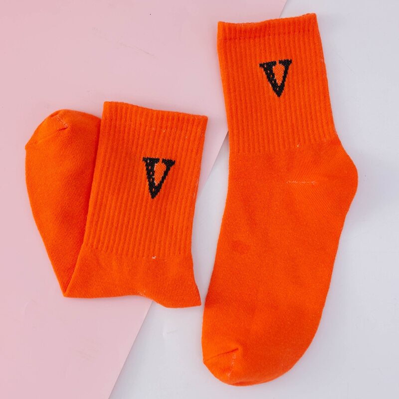 

Letter Graphic Socks, Multicolor