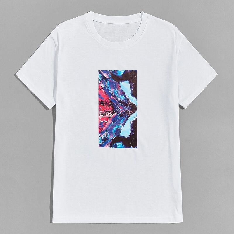 

Guys Letter Graphic Tee, White