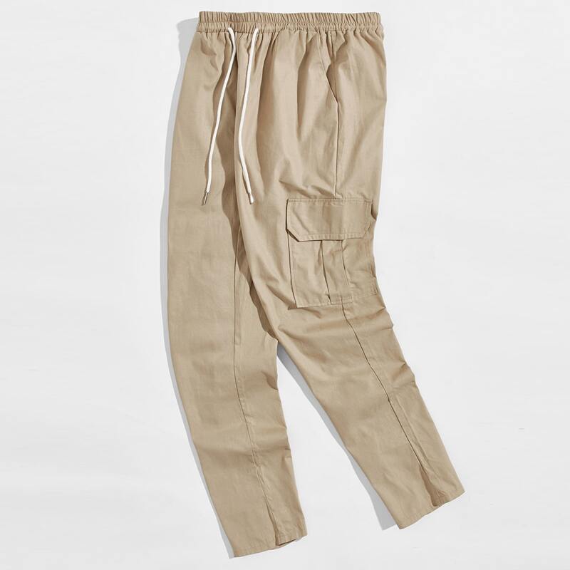 

Guys Cargo Pocket Drawstring Pants, Khaki