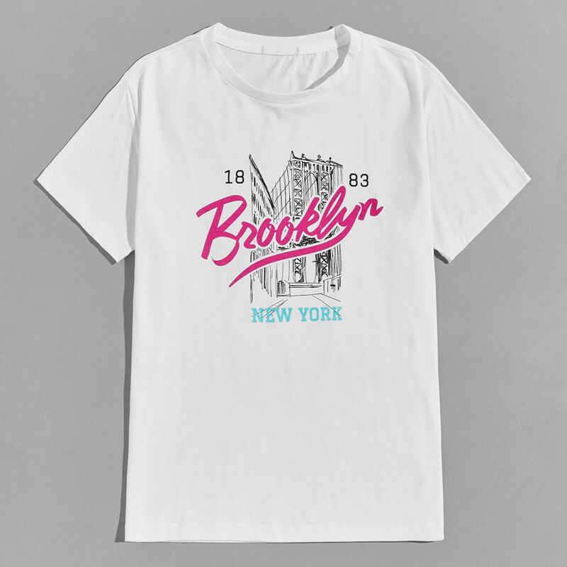 

Guys Letter Graphic Tee, White
