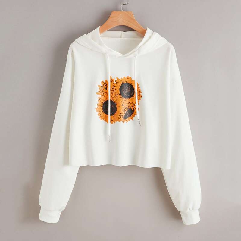 

Sunflower Graphic Hoodie, White