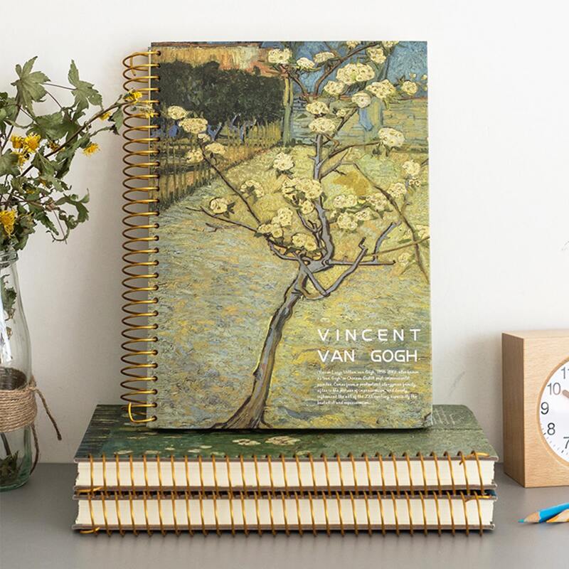 

1pc Oil Painting Cover Notebook, Multicolor