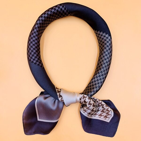 

Men Houndstooth Pattern Bandana, Multicolor