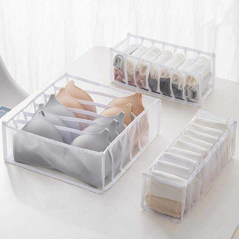 

3pcs Underwear Storage Box, White