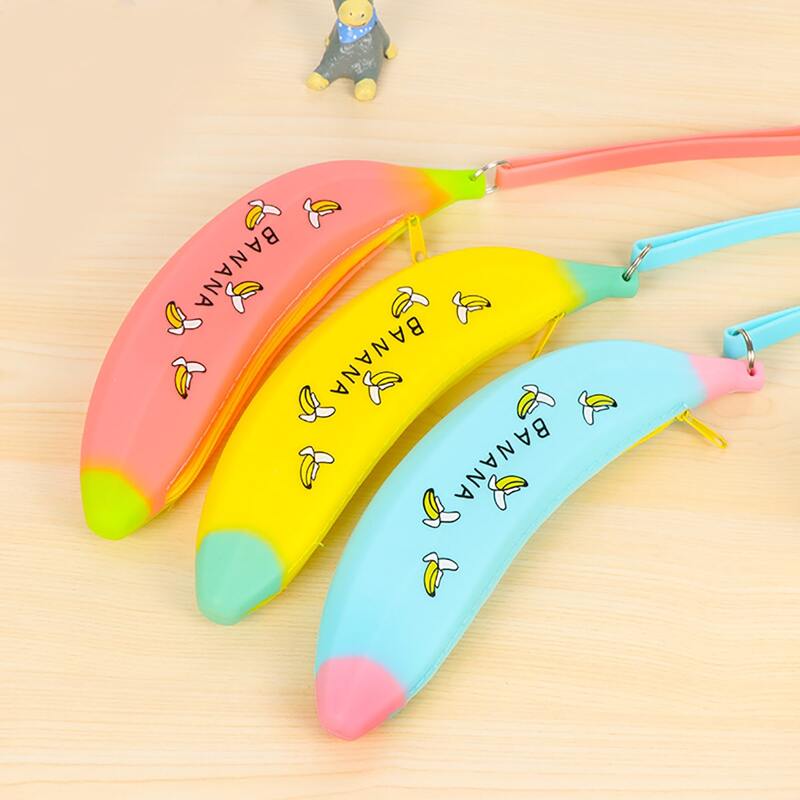 

1pc Banana Shaped Random Pencil Bag, Multicolor