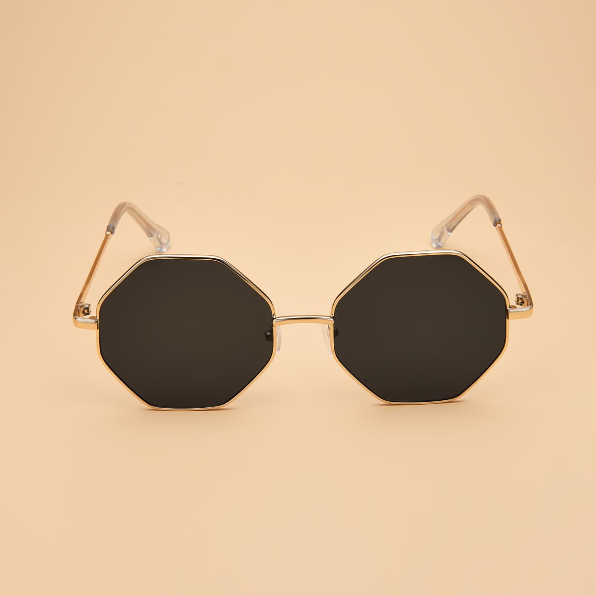 

Polygon Metal Frame Sunglasses