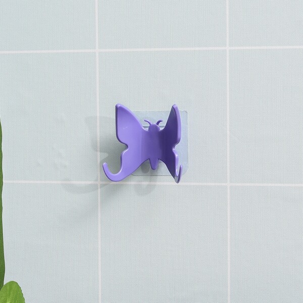 

Butterfly Design Wall Hook, Purple