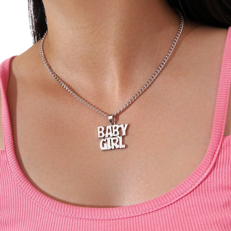 

Letter Pendant Necklace, Silver