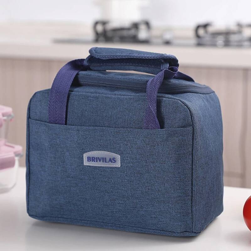 

Plain Insulated Lunch Bag, Blue