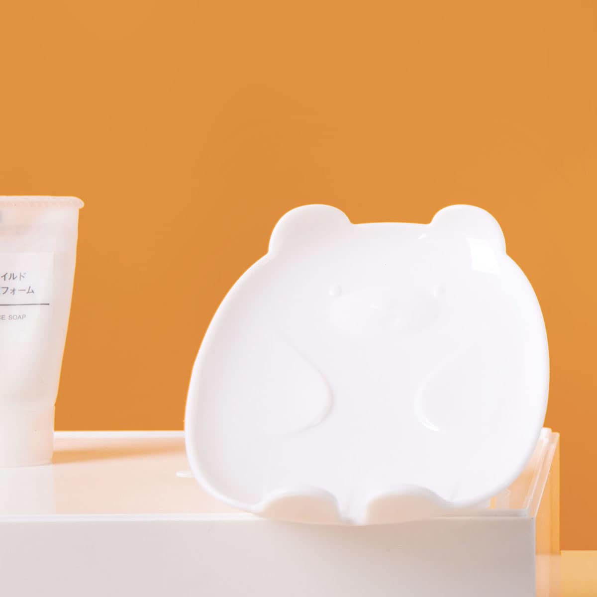 

1pc Cartoon Soap Holder, White