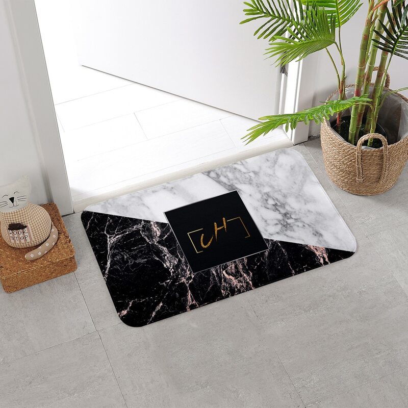 

Marble Pattern Floor Mat, Multicolor