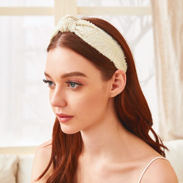 

Knot Decor Hair Hoop, Beige