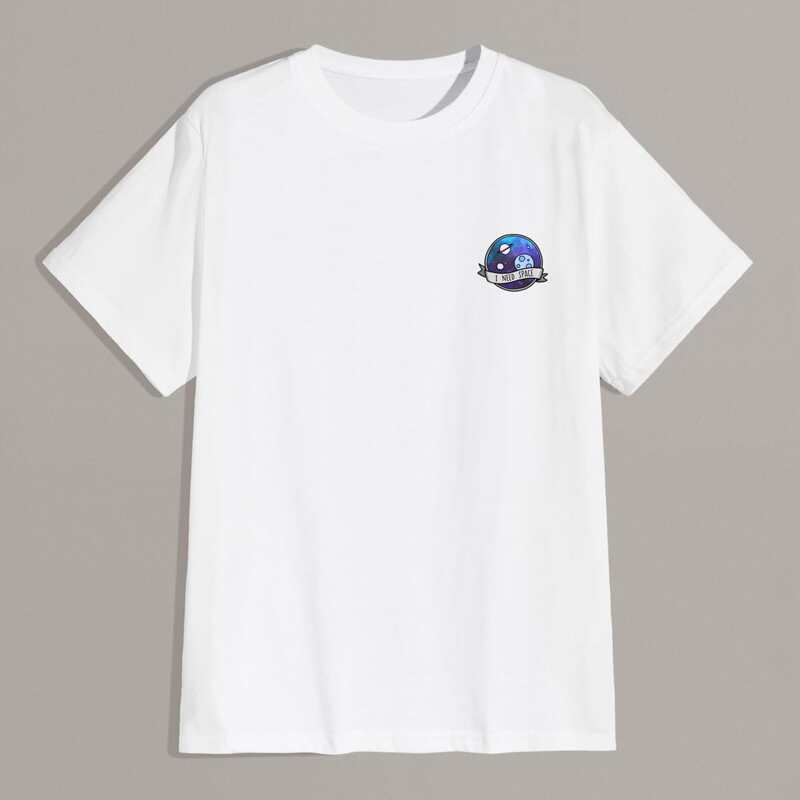 

Guys Cartoon Graphic Tee, White