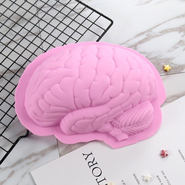 

Halloween Brain Shaped Mold, Pink