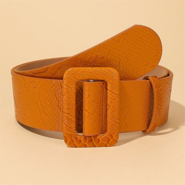 

Square Buckle Belt, Camel