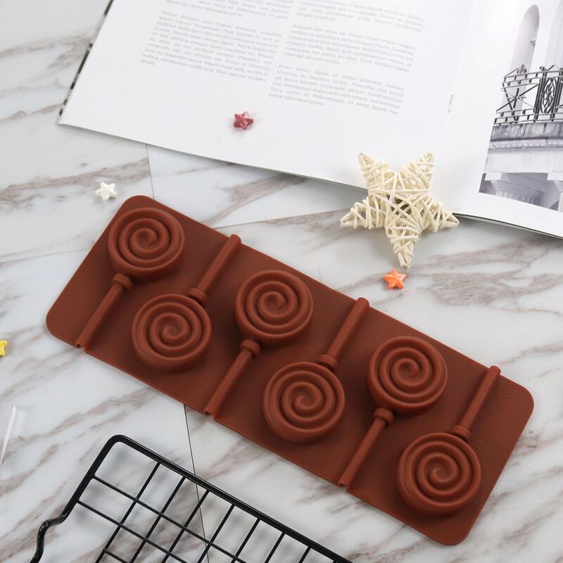 

Silicone Lollipop Mold, Coffee brown