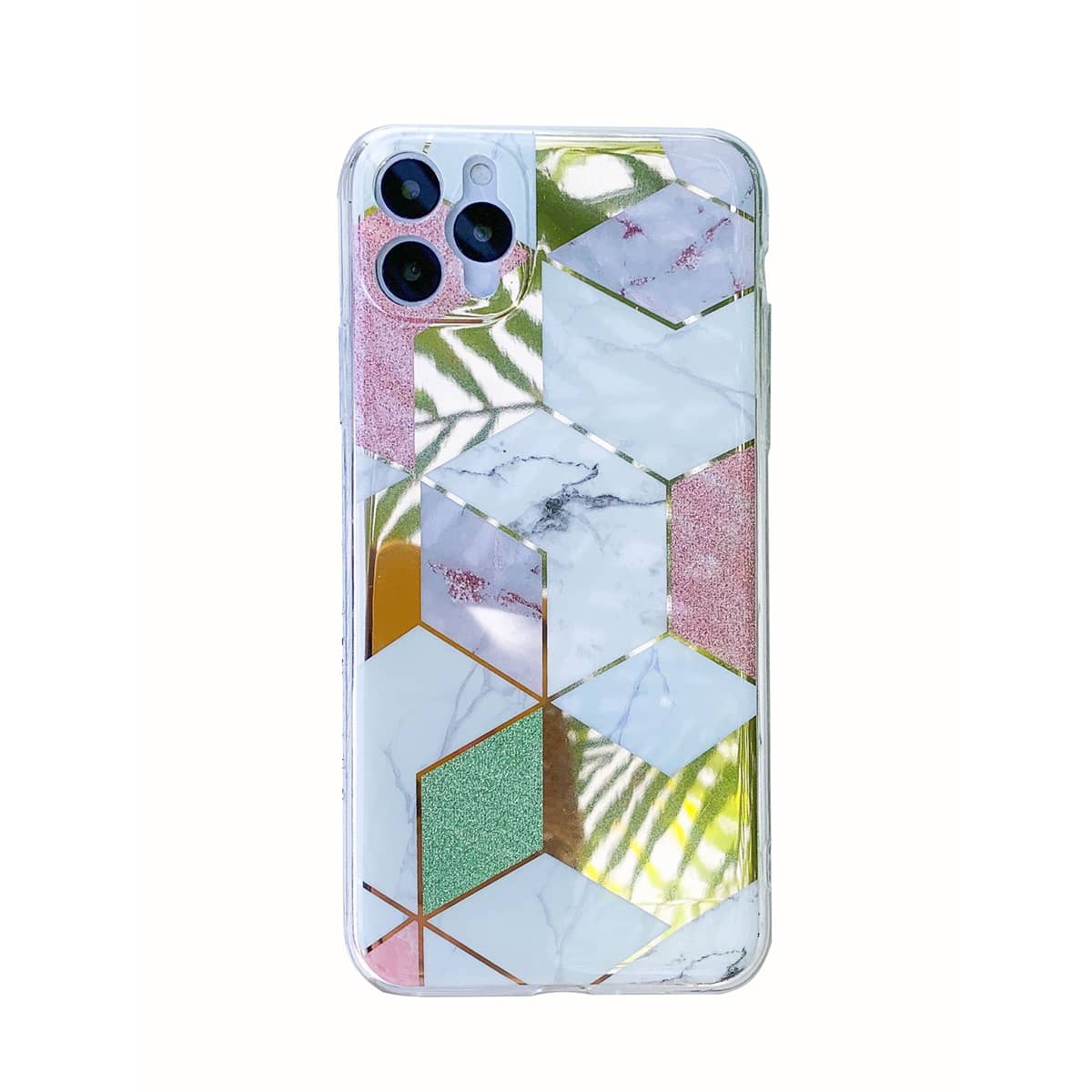 

Geometric Marble Pattern iPhone Case, Multicolor