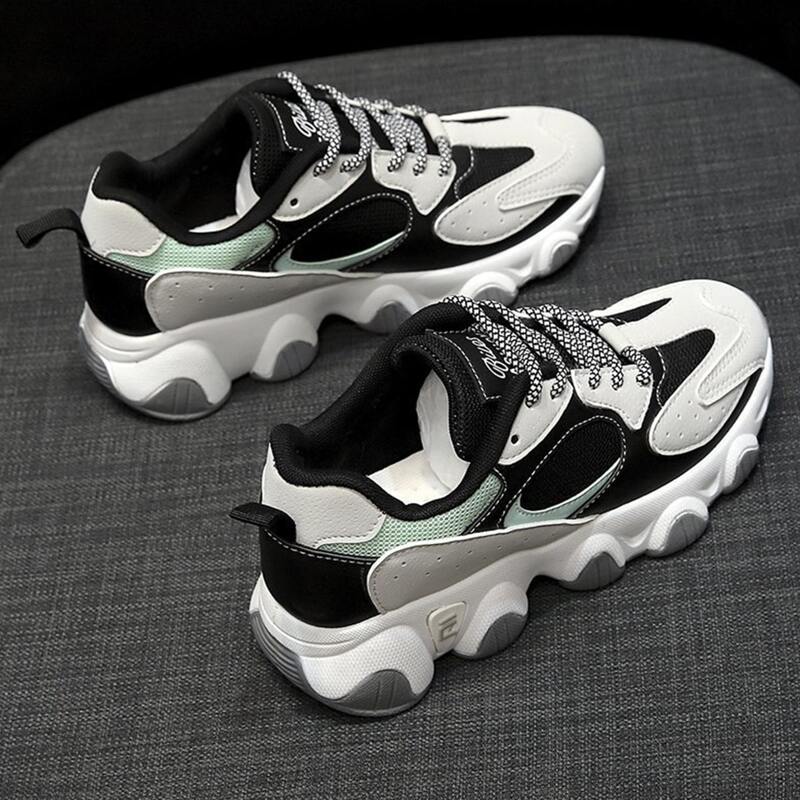 

Colorblock Lace-up Chunky Sneakers, Multicolor
