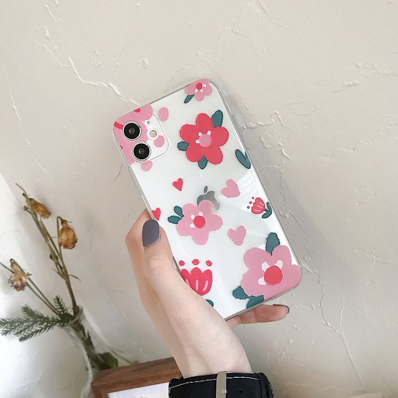 

Floral Clear iPhone Case, Multicolor