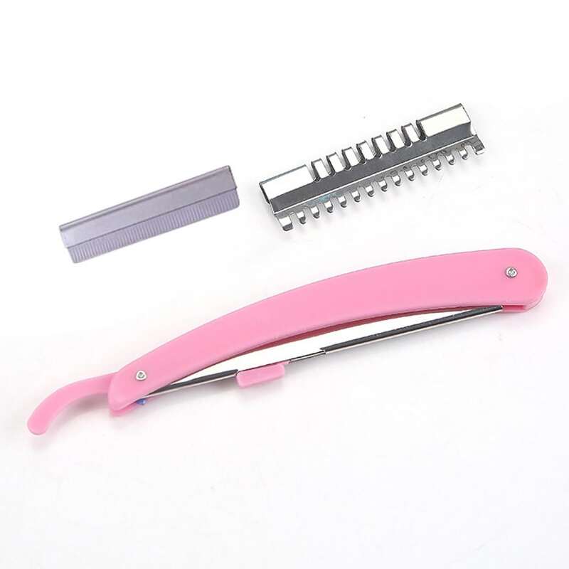 

1pc Eyebrow Trimmer With Replacement Blade, Pink