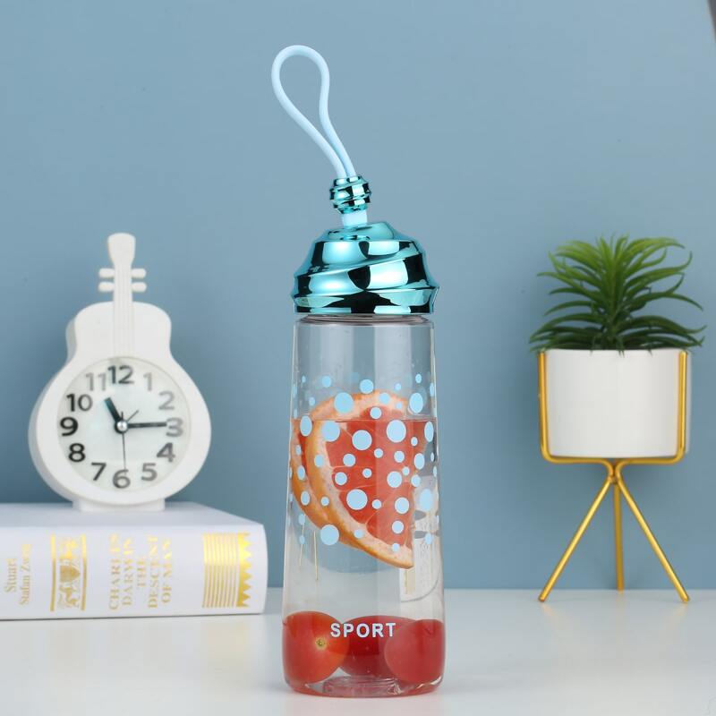 

Polka Dot Pattern Water Bottle, Clear