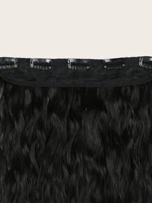 1pc Long Curly Hairpieces - Black - View 3