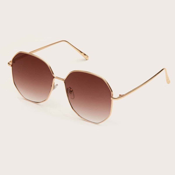 

Metal Frame Sunglasses, Brown