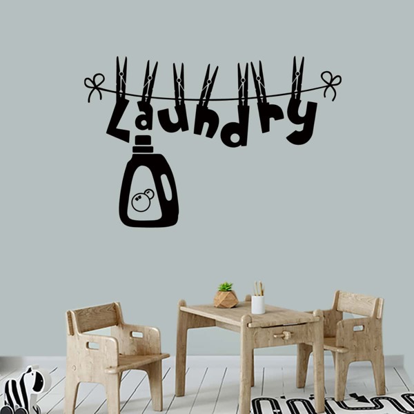 

Letter Graphic Wall Sticker, Black