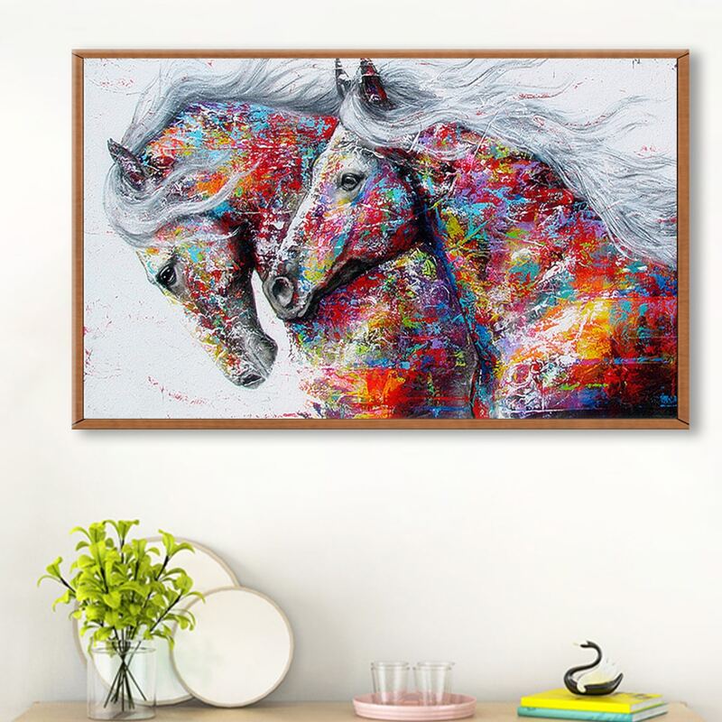 

Horse Print DIY Diamond Painting, Multicolor