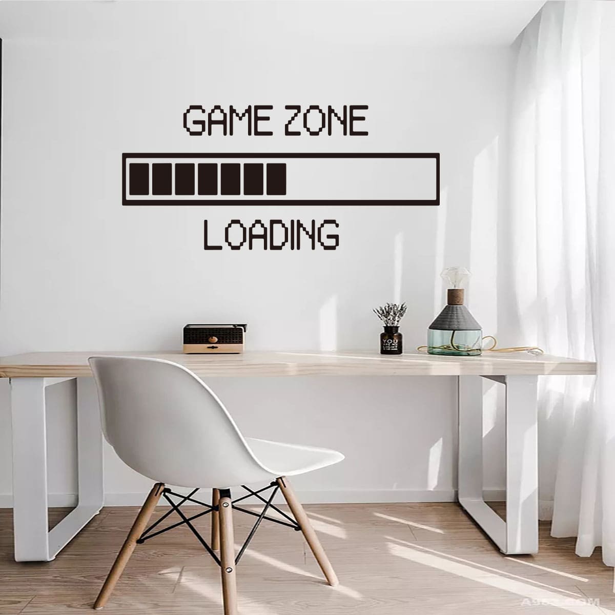 

Letter Graphic Wall Sticker, Black