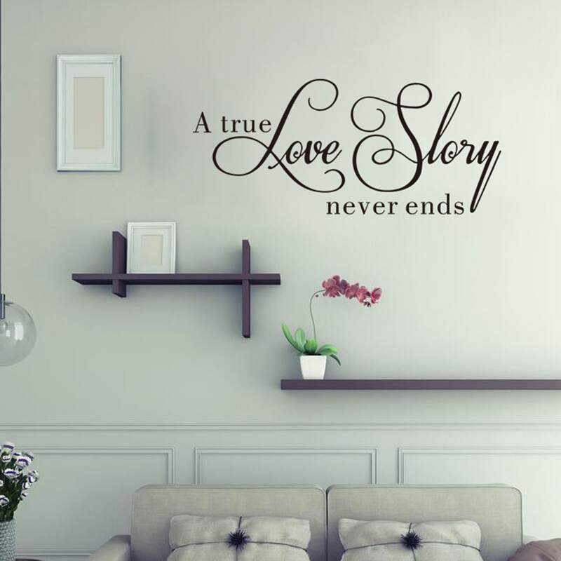 

Slogan Graphic Wall Sticker, Black